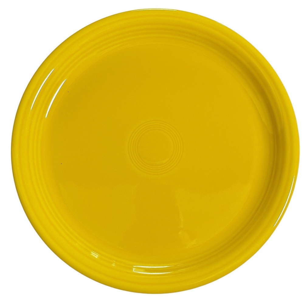 2 Fiesta Bistro Dinner Plates Hommer Laughlin China 10.5" Daffodil - Picture 6 of 7